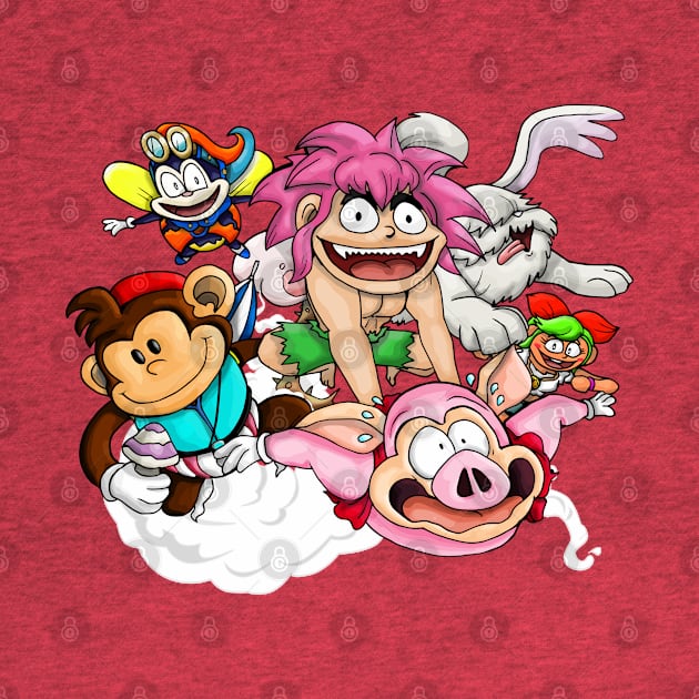 Tombi and Friends by WarioPunk